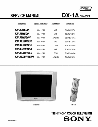 SONY KV_32HS20_36HS20_32XBR450_36XBR450_36XBR450H S.M.